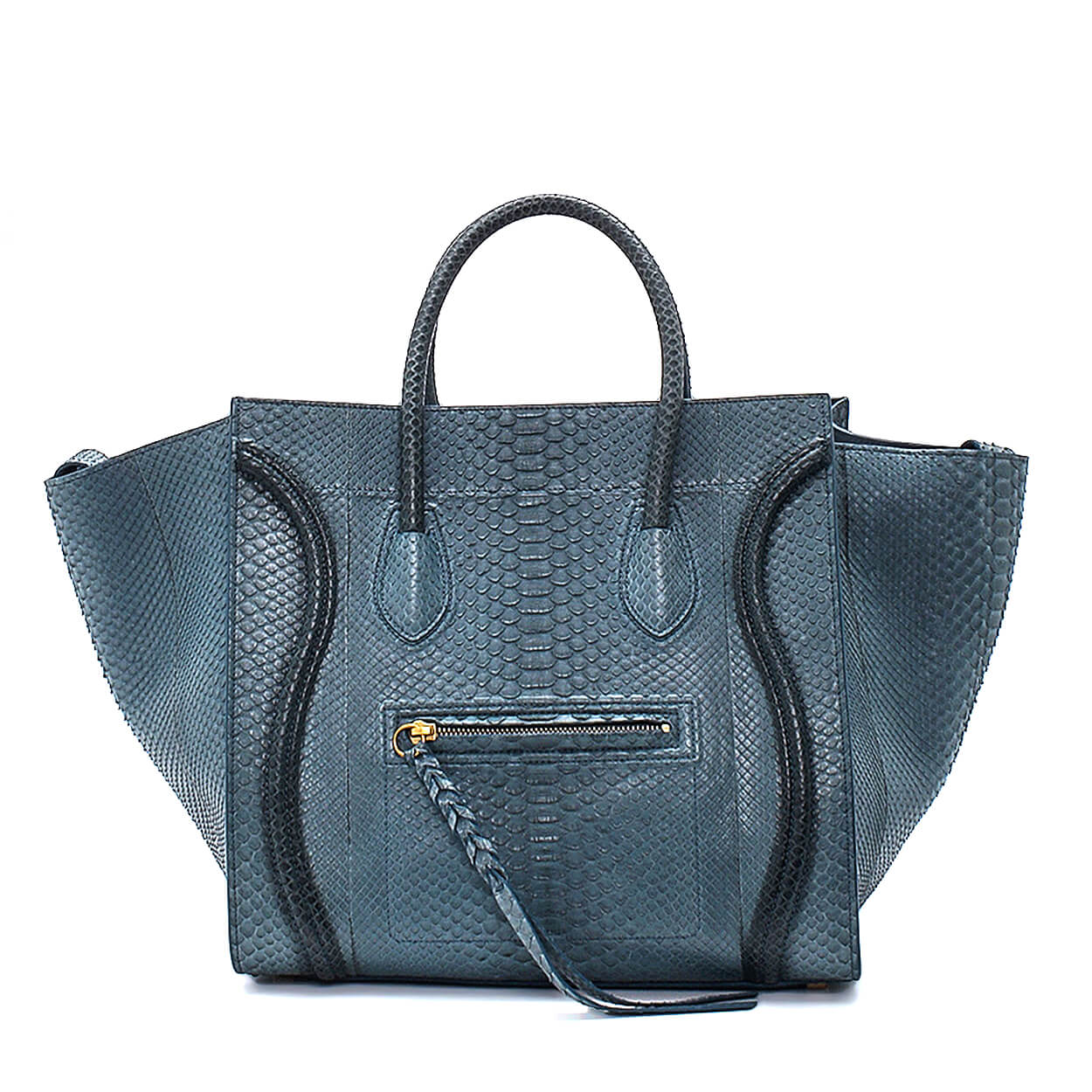 Celine - Blue Exotic Leather Phantom Luggage Bag